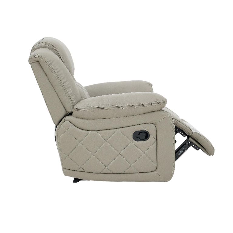 Bentley Recliner Armchair - Grey Leather