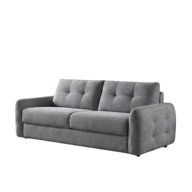 Athens Sofa Bed - Grey Fabric - 3 Seater - Pull Out