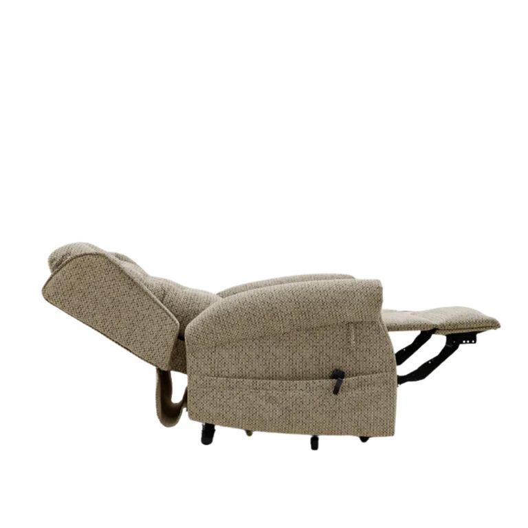 Sienna Rise Recliner Armchair - Mink Fabric