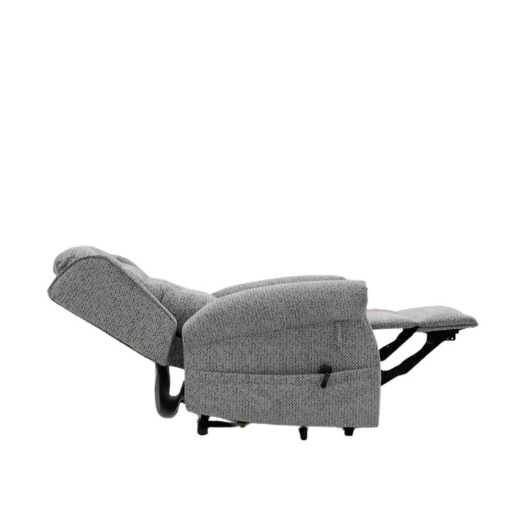 Sienna Rise Recliner Armchair - Grey Fabric