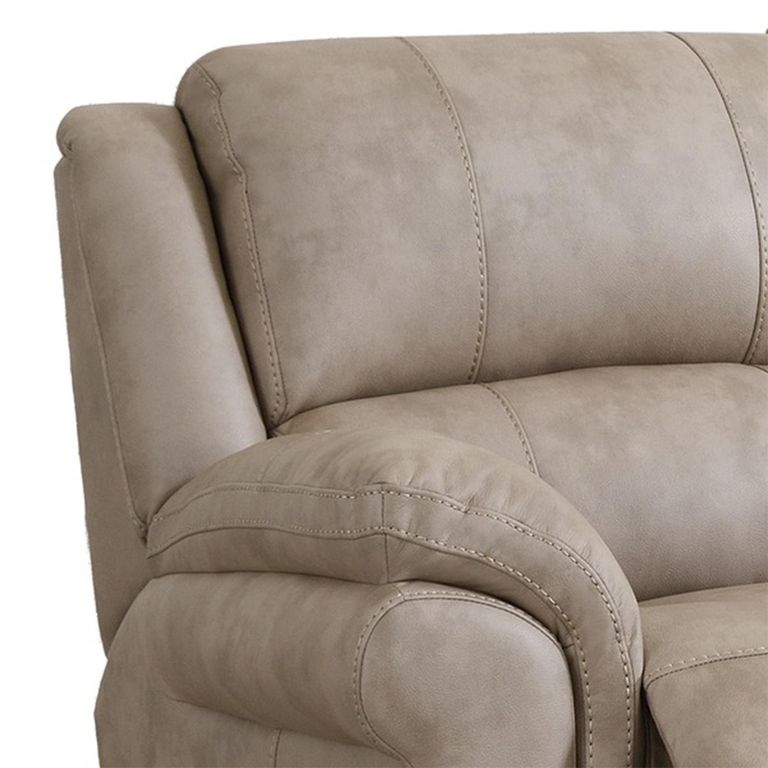 Farnham Ultra Manual Recliner Sofa - 3 Seater - Stone - Fabric