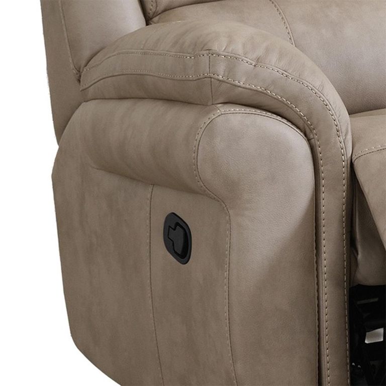 Farnham Ultra Manual Recliner Sofa - 3 Seater - Stone - Fabric