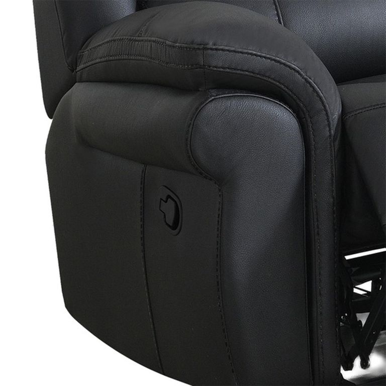 Farnham Ultra Manual Recliner Sofa - 2 Seater - Black - Fabric