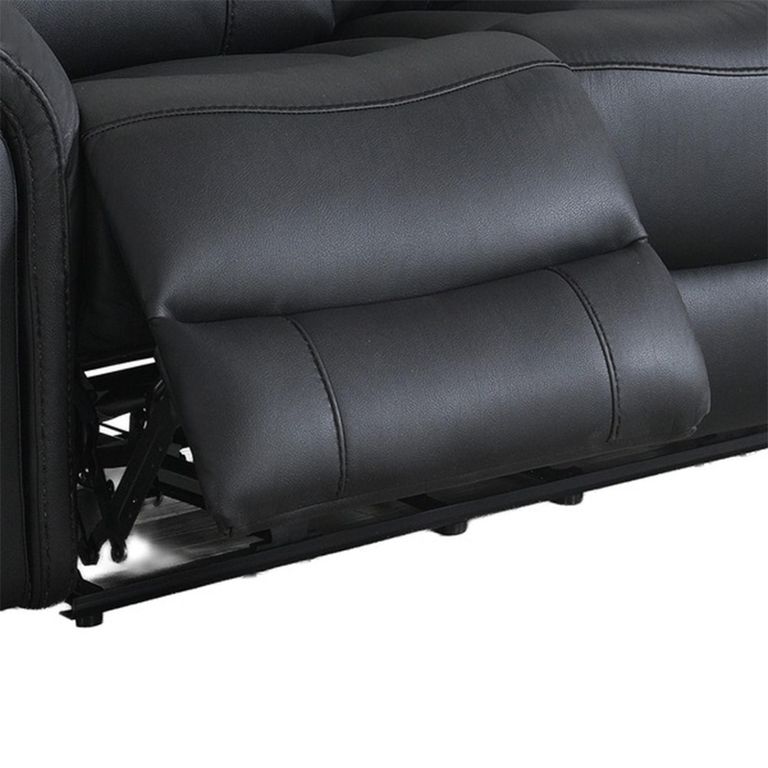 Farnham Ultra Manual Recliner Sofa - 2 Seater - Black - Fabric
