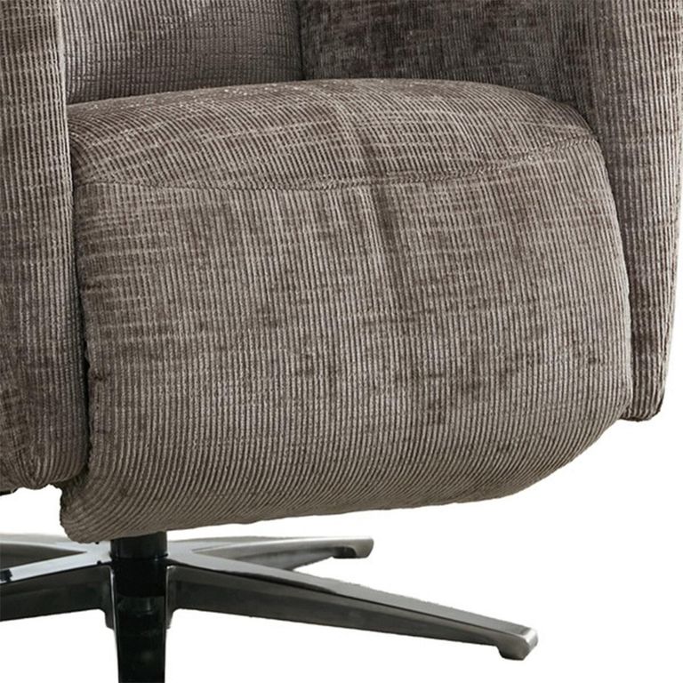 Monique Electric Recliner Armchair - Dual Motor - Stone - Fabric