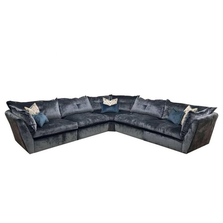 Buoyant Sully Fabric Corner Sofa - 4ML/ALU/COR/ALU/4MR - Variation Available
