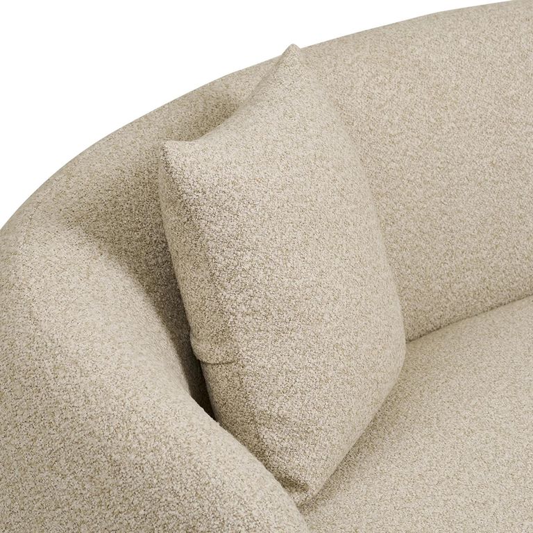 Hawkes Sofa - 2 Seater - Curved Back - Cream - Fabric