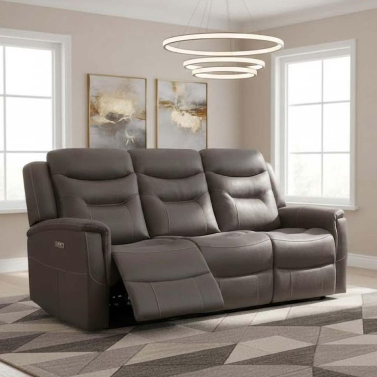 Harrogate Recliner Sofa - 3 Seater - Brown Fabric