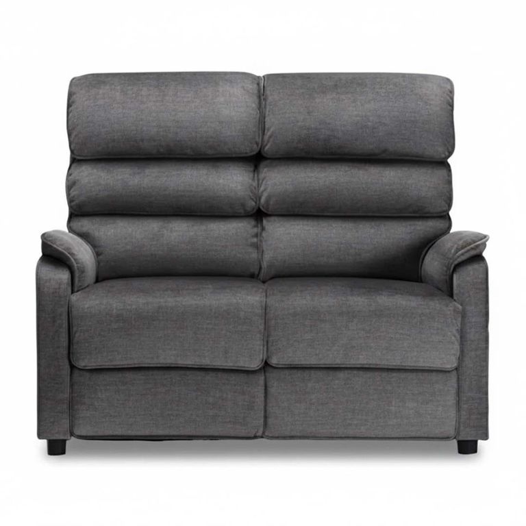 Savoy Fixed Sofa - 2 Seater - Grey Fabric