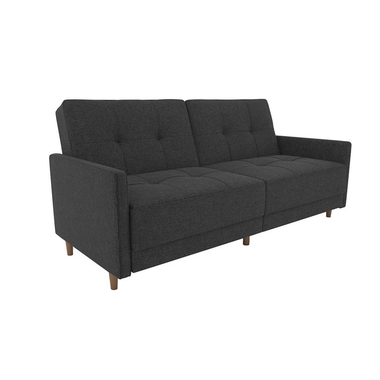 Andora Sprung Sofa Bed - 3 Seater - Grey Linen Fabric - 2146429UK