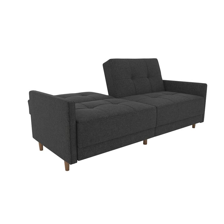 Andora Sprung Sofa Bed - 3 Seater - Grey Linen Fabric - 2146429UK