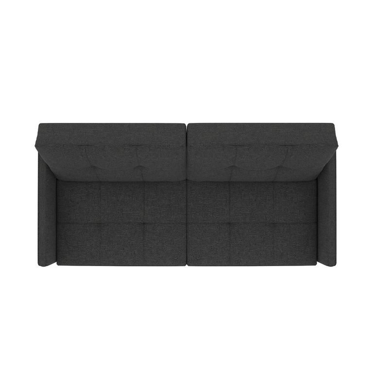 Andora Sprung Sofa Bed - 3 Seater - Grey Linen Fabric - 2146429UK