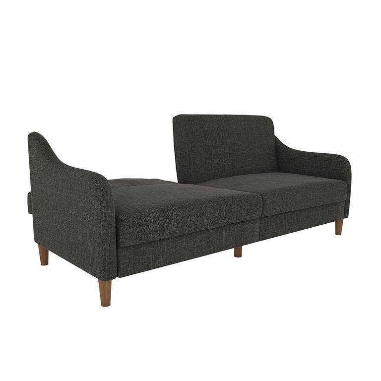Jasper Sprung Sofa Bed - 3 Seater - Grey Linen Fabric - 2148429UK