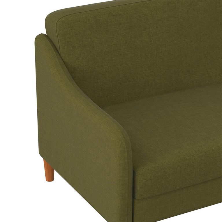Jasper Sprung Sofa Bed - 3 Seater - Green Linen Fabric - 2148929UK