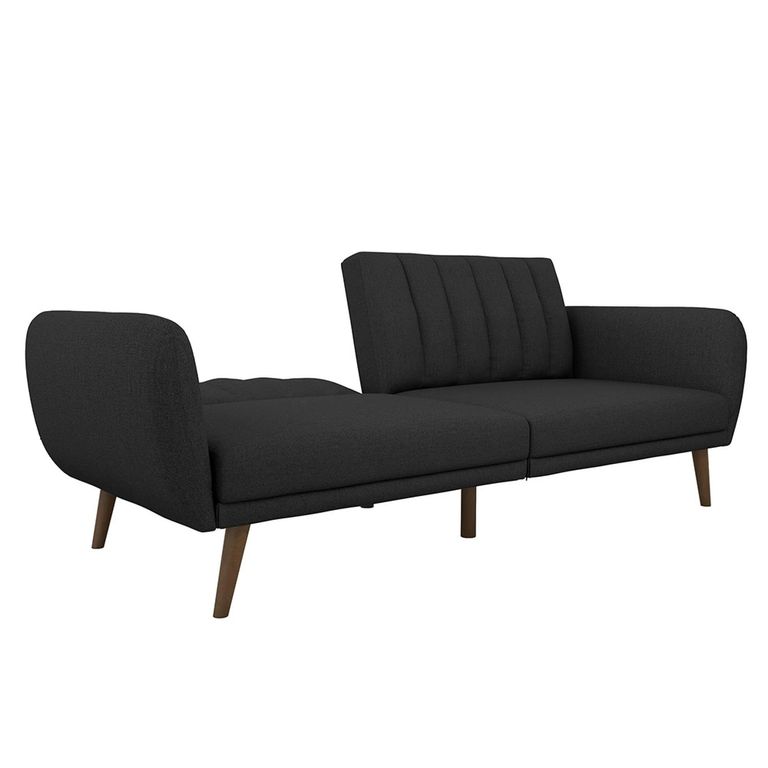 Novogratz Brittany Futon Sofa Bed - Dark Grey Linen - 2115029NUK