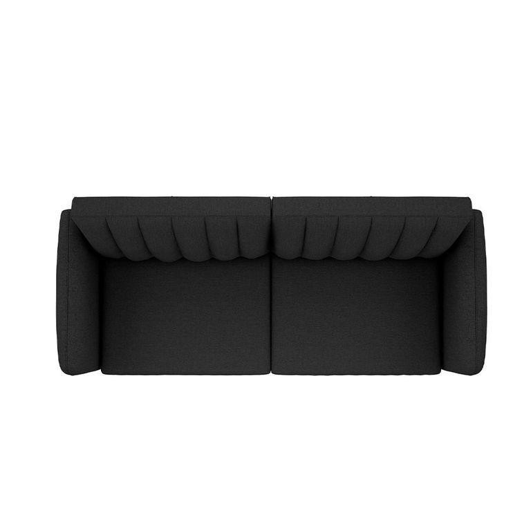 Novogratz Brittany Futon Sofa Bed - Dark Grey Linen - 2115029NUK