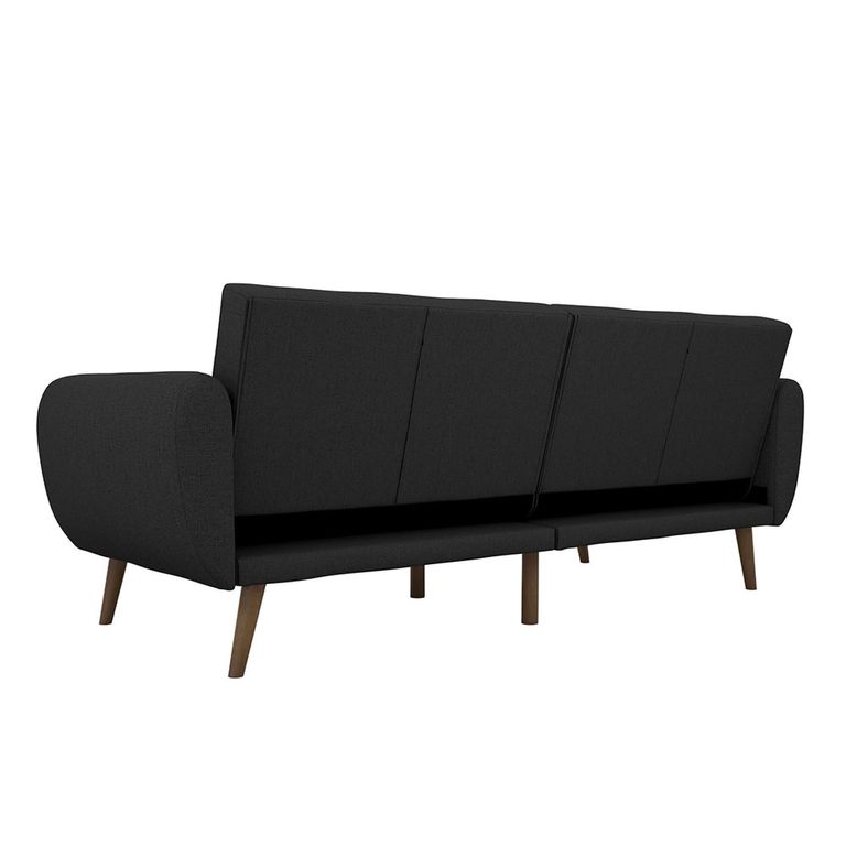 Novogratz Brittany Futon Sofa Bed - Dark Grey Linen - 2115029NUK