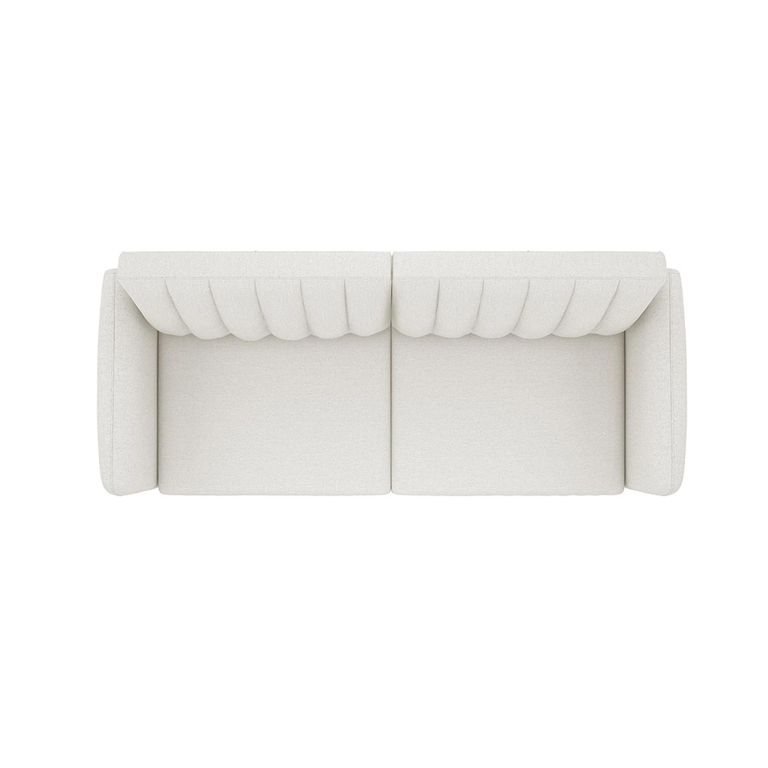 Novogratz Brittany Futon Sofa Bed - Light Grey Linen Fabric - 2115429NUK