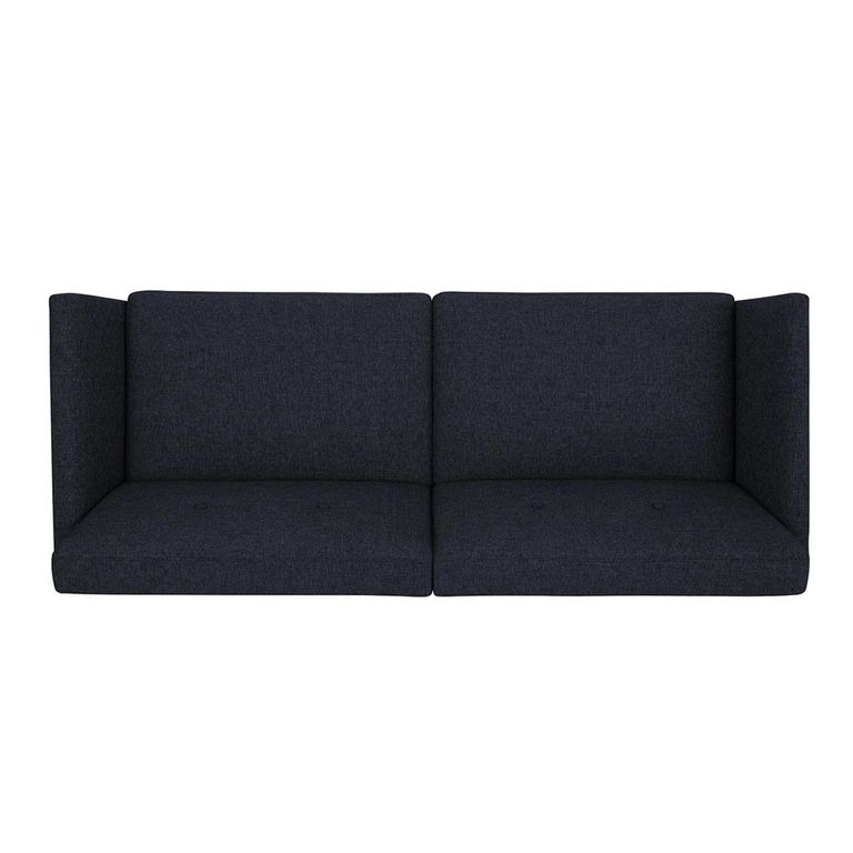 Novogratz Regal Futon Sofa Bed - Blue Linen Fabric - 2180629NUK
