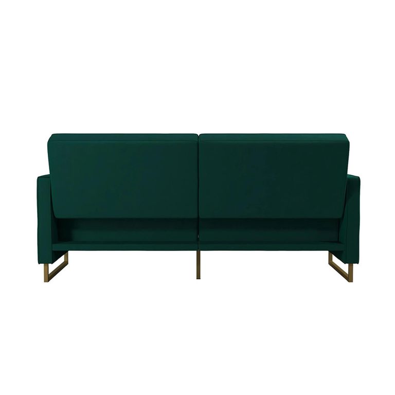 Novogratz Skylar Sofa Bed - Green Velvet Fabric - 2358979NUK
