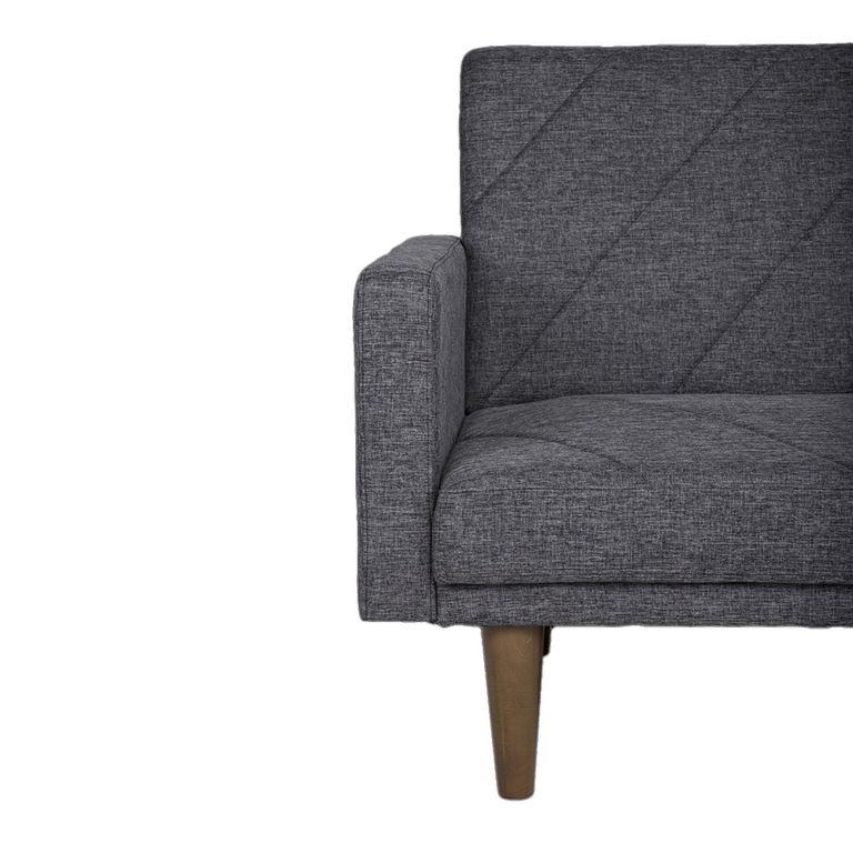 Paxson Sofa Bed - 3 Seater - Dark Grey Linen Fabric - 2110429UK