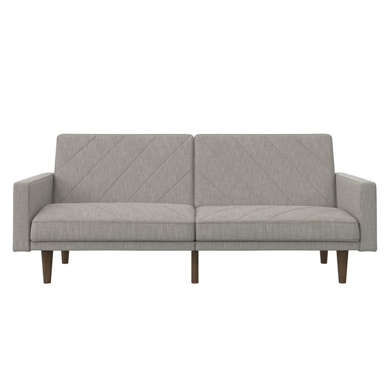 Paxson Sofa Bed - 3 Seater - Light Grey Linen Fabric - 2110229UK