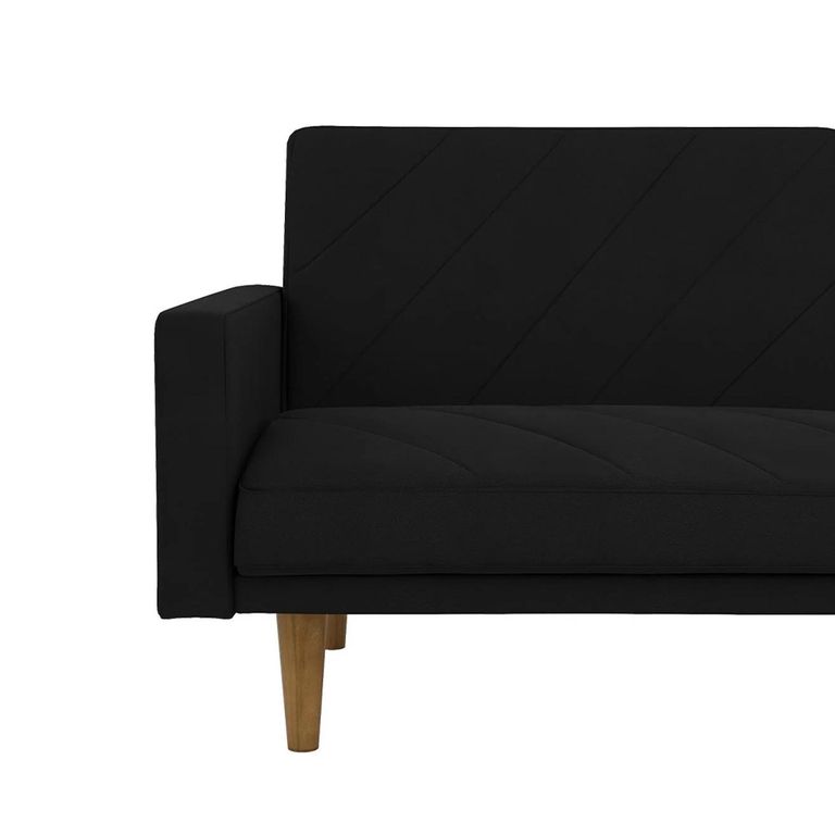 Paxson Sofa Bed - 3 Seater - Black Linen Fabric - 2110029UK