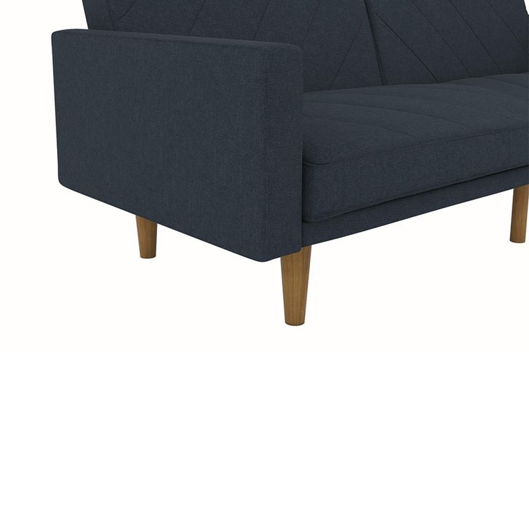 Paxson Sofa Bed - 3 Seater - Navy Blue Linen Fabric - 2110629UK
