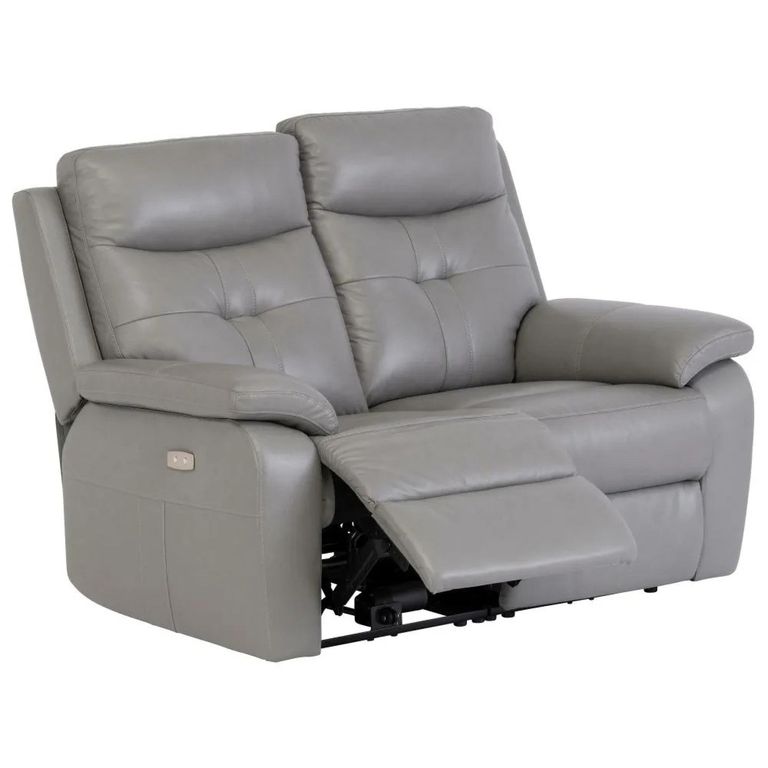 Sophia Sofa - 2 Seater - Electric Recliner - Grey Leather