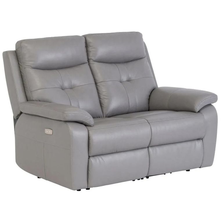 Sophia Sofa - 2 Seater - Electric Recliner - Grey Leather