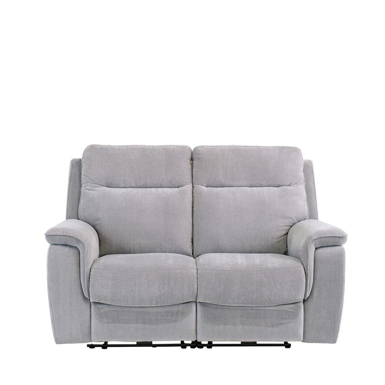 Havana Sofa - 2 Seater - Electric Recliner - Silver Grey Fabric