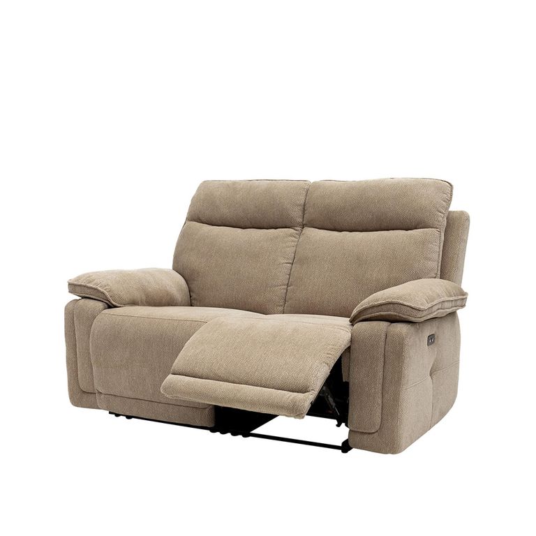 Cadenza Sofa - 2 Seater - Electric Recliner - Camel Fabric
