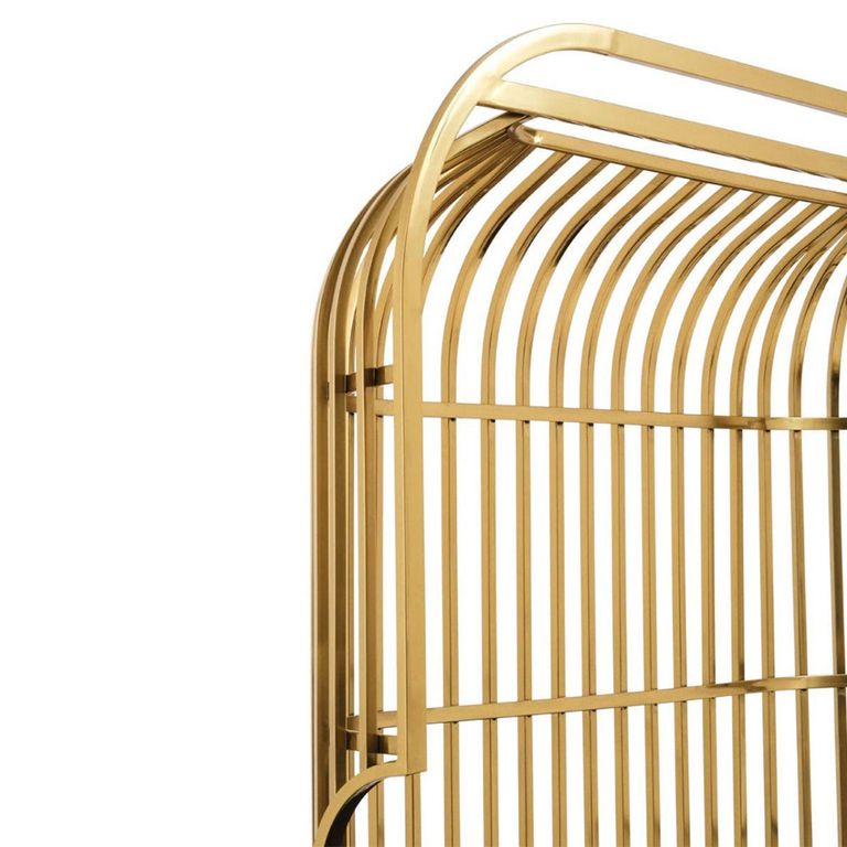 Eliza Sofa - 2 Seater - Gold Metal Frame with Dome Cage