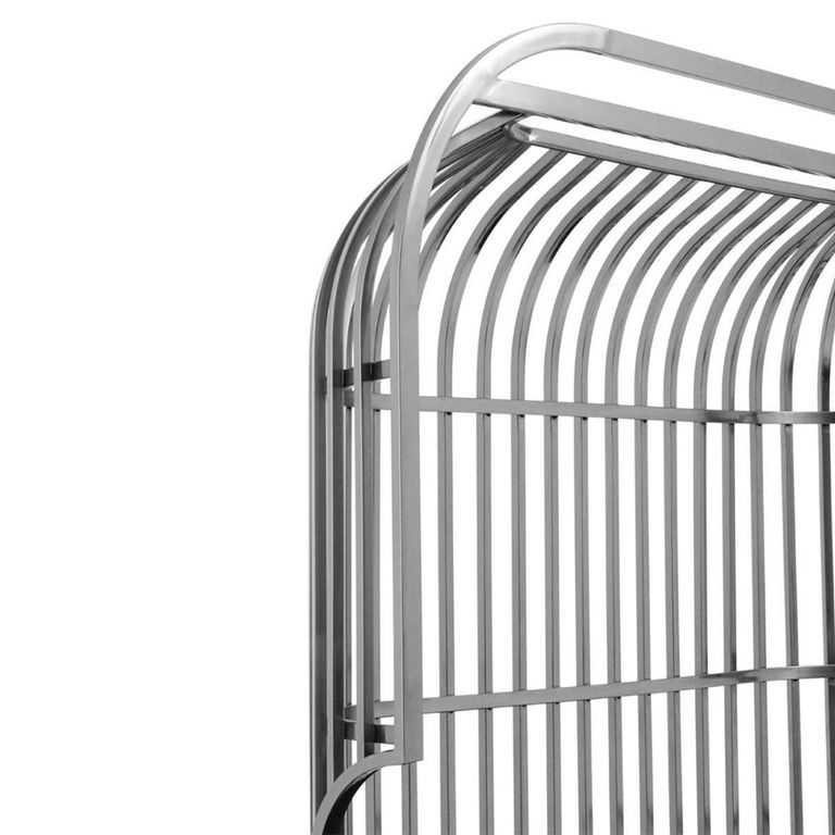 Eliza Sofa - 2 Seater - Silver Metal Frame with Dome Cage