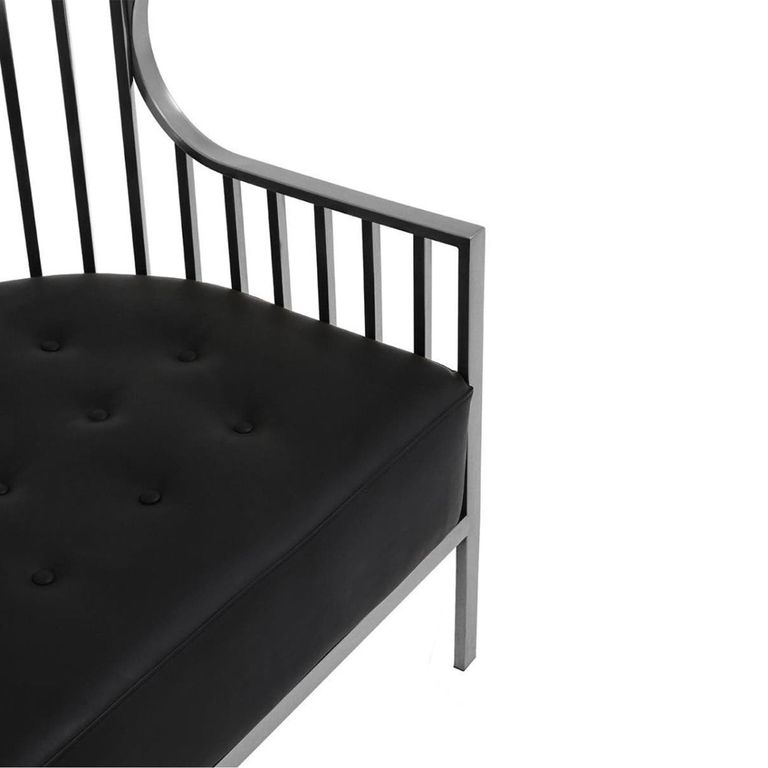 Eliza Sofa - 2 Seater - Silver Metal Frame with Dome Cage