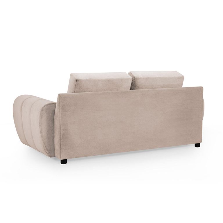 Azzuro Sofa - Mocha Velvet Fabric - 2 Seater