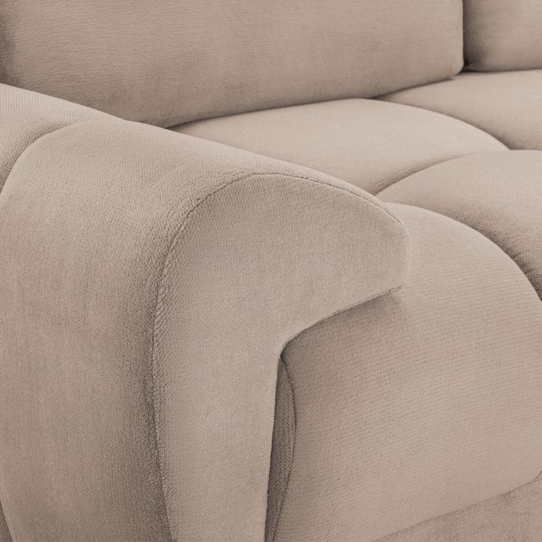 Azzuro Sofa - Mocha Velvet Fabric - 2 Seater