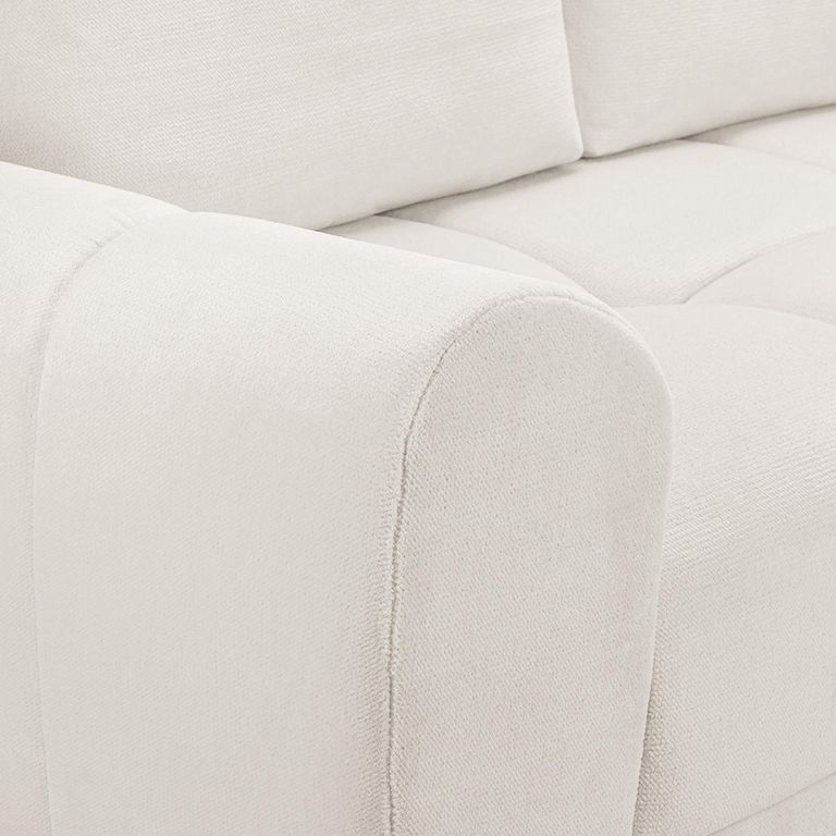 Azzuro Universal Corner Sofa Bed - Cream - Storage