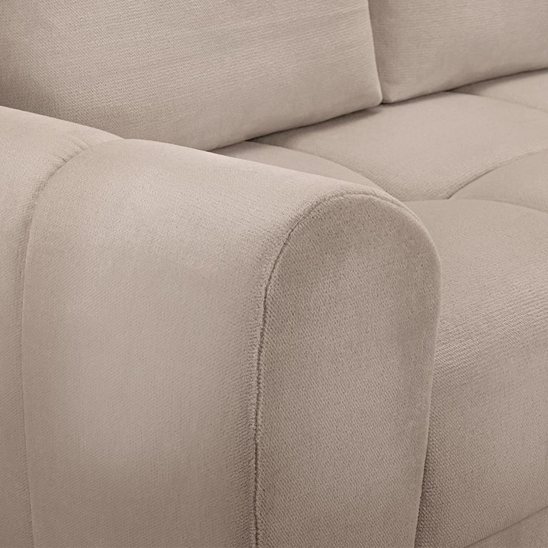 Azzuro Universal Corner Sofa Bed - Mocha - Storage