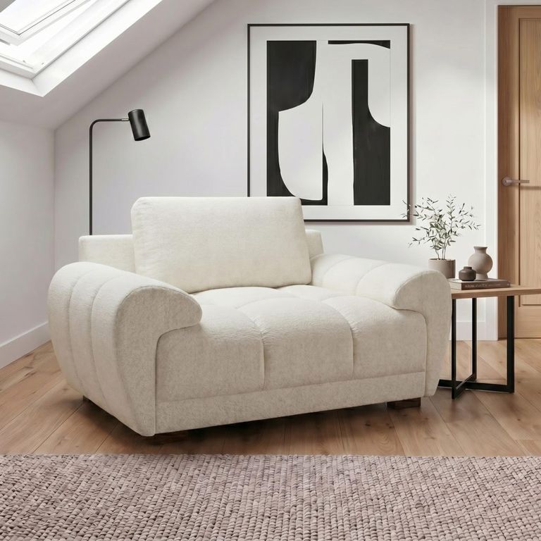 Azzuro Armchair - Cream Fabric