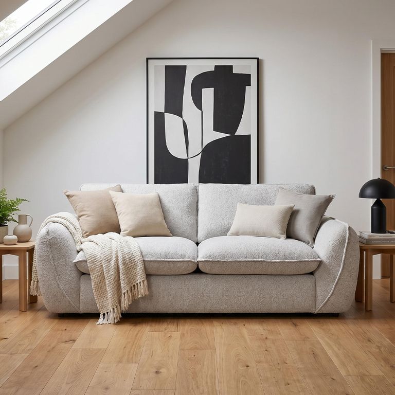 Berlin Sofa - Beige Fabric - 2 Seater