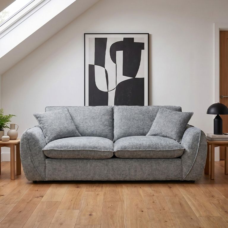 Berlin Sofa - Grey Fabric - 2 Seater