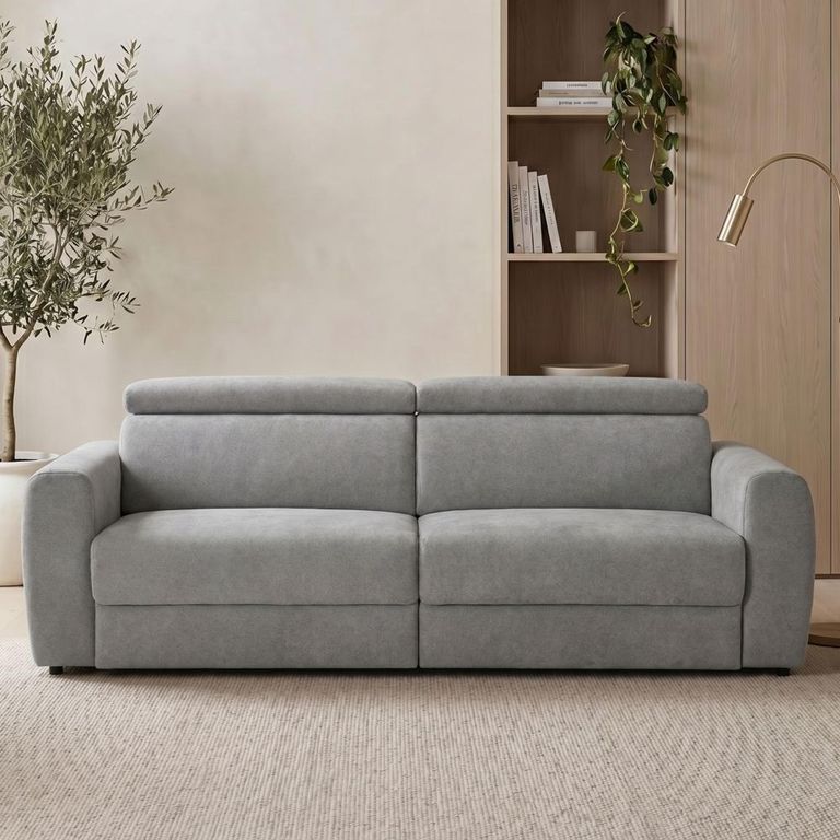 Dakota Sofa Bed - Grey Fabric - 3 Seater - Pull Out