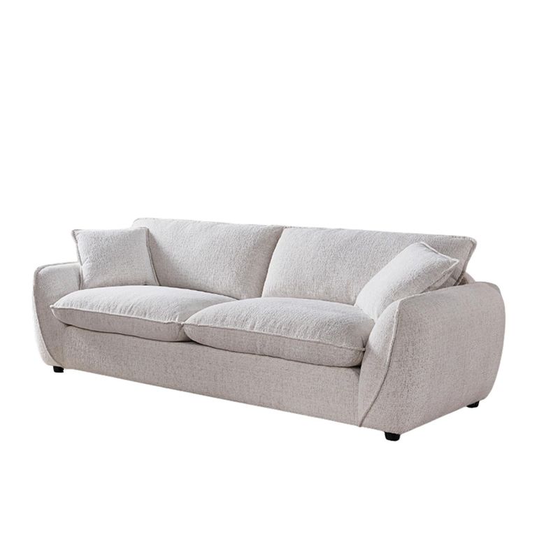 Berlin Sofa - Beige Fabric - 3 Seater