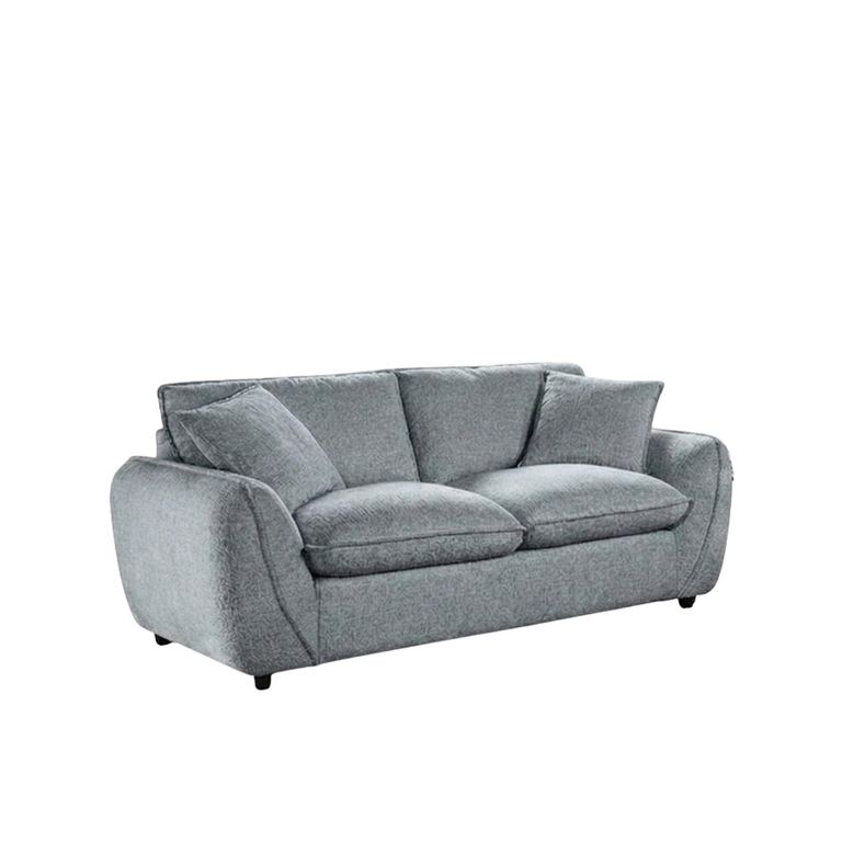 Berlin Sofa - Grey Fabric - 2 Seater