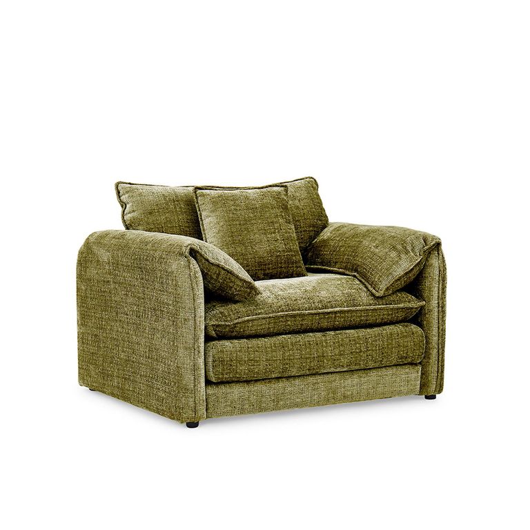 Solaya Armchair - Green Fabric