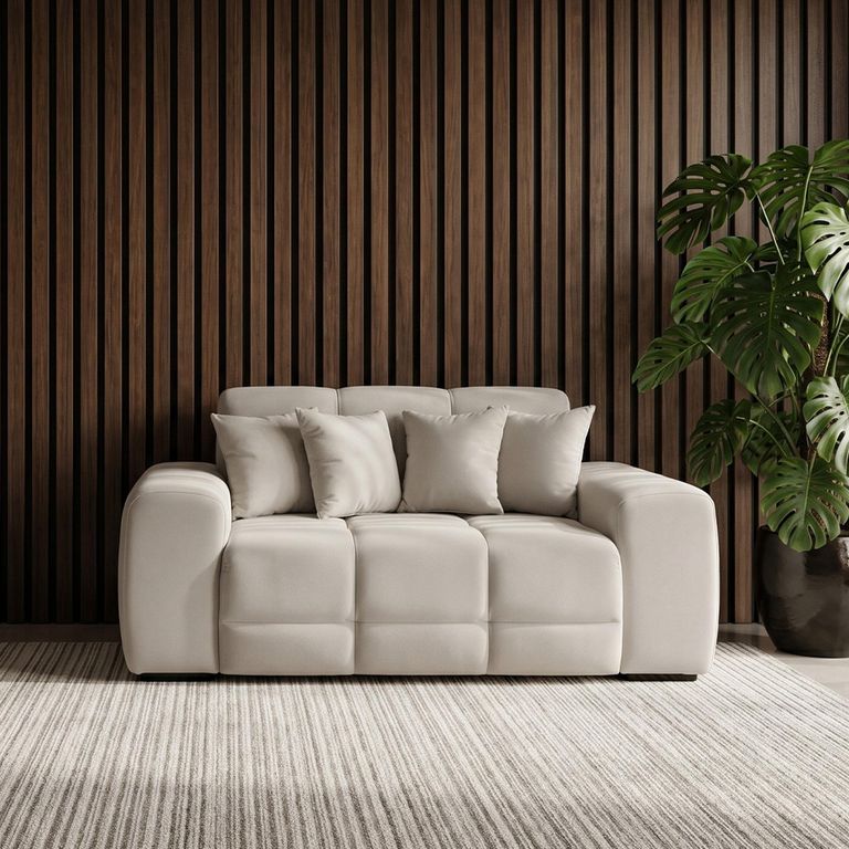 Jacob Sofa - Natural Fabric - 2 Seater