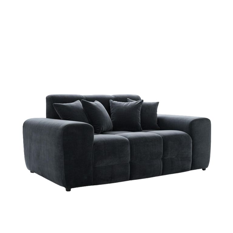 Jacob Sofa - Black Fabric - 2 Seater