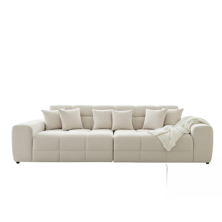 Jacob Sofa - Natural Fabric - 4 Seater