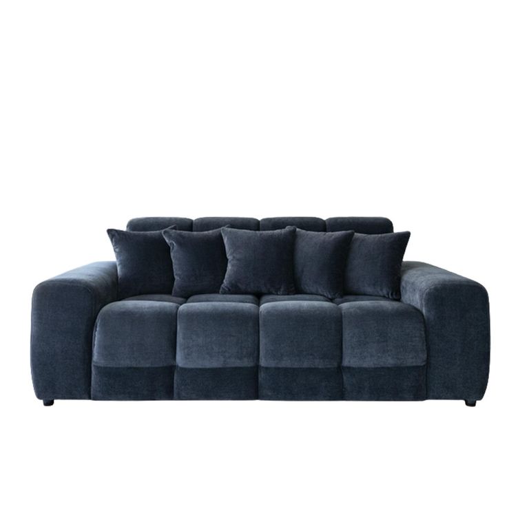 Jacob Sofa Set - Black Fabric - 3+2 Seater